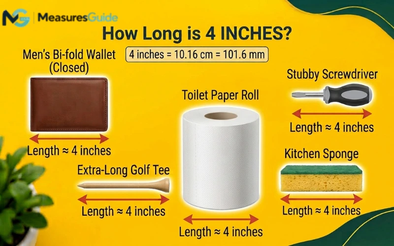 how long is 4 inches